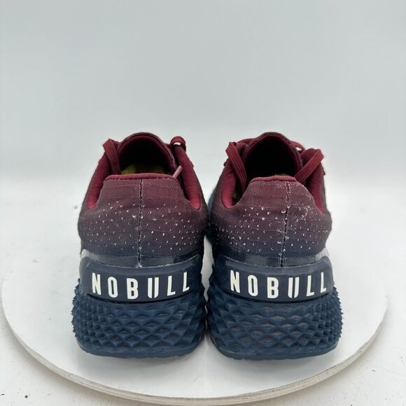 Nobull Gradient Ripstop Runner Men Size 12M Dark Blue Red Knit Training Shoes - Picture 5 of 11